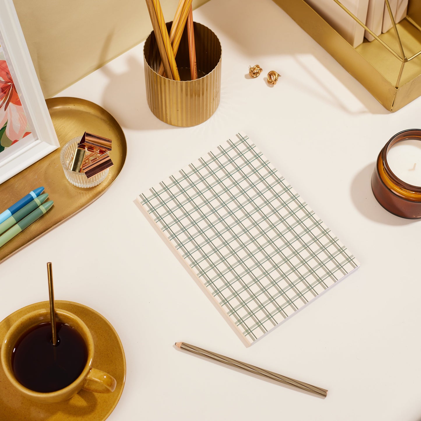 note to self (gingham)