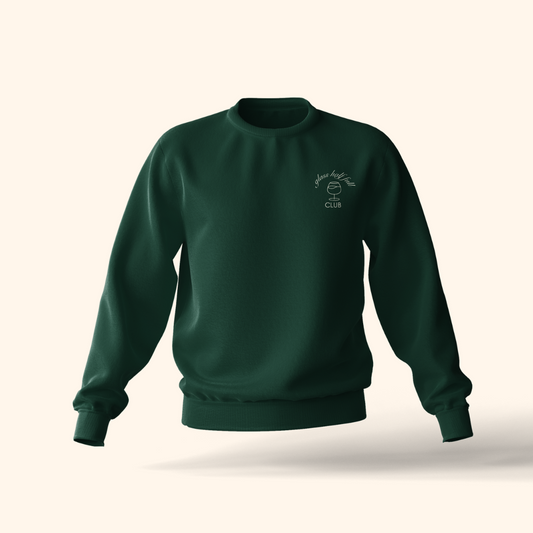 notee oversized sweatshirt (glass half full club)