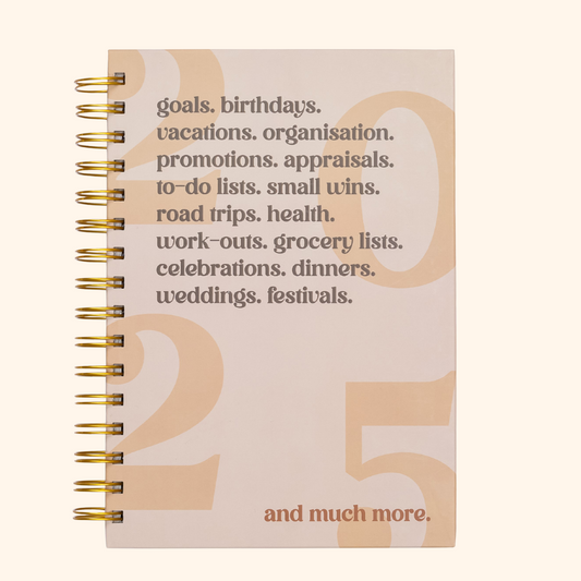 2025 yearly planner (Beige)