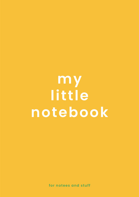 pocket notebook - my little notebook
