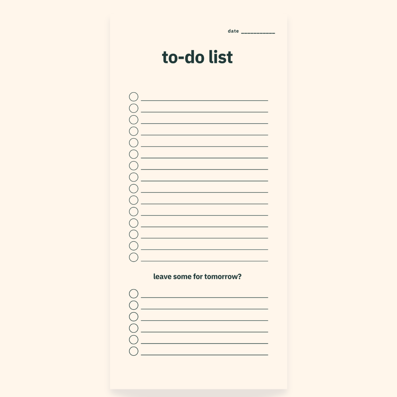 to-do list (classic)