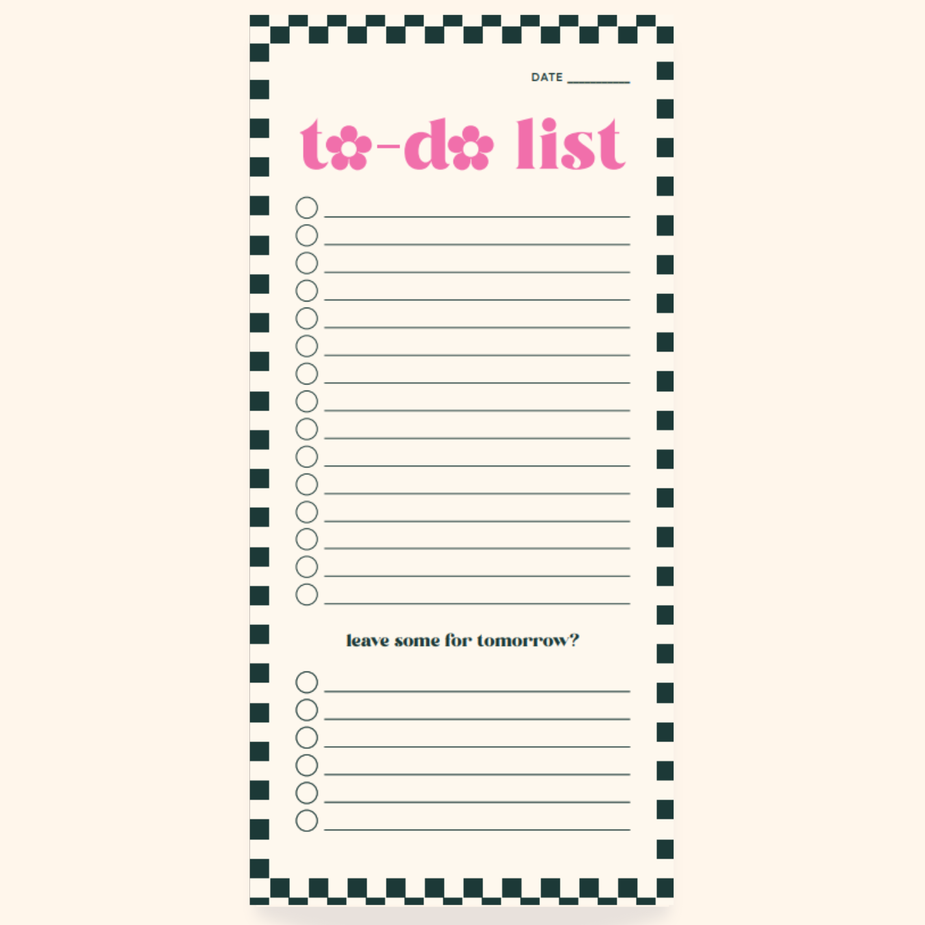 to-do list (floral)