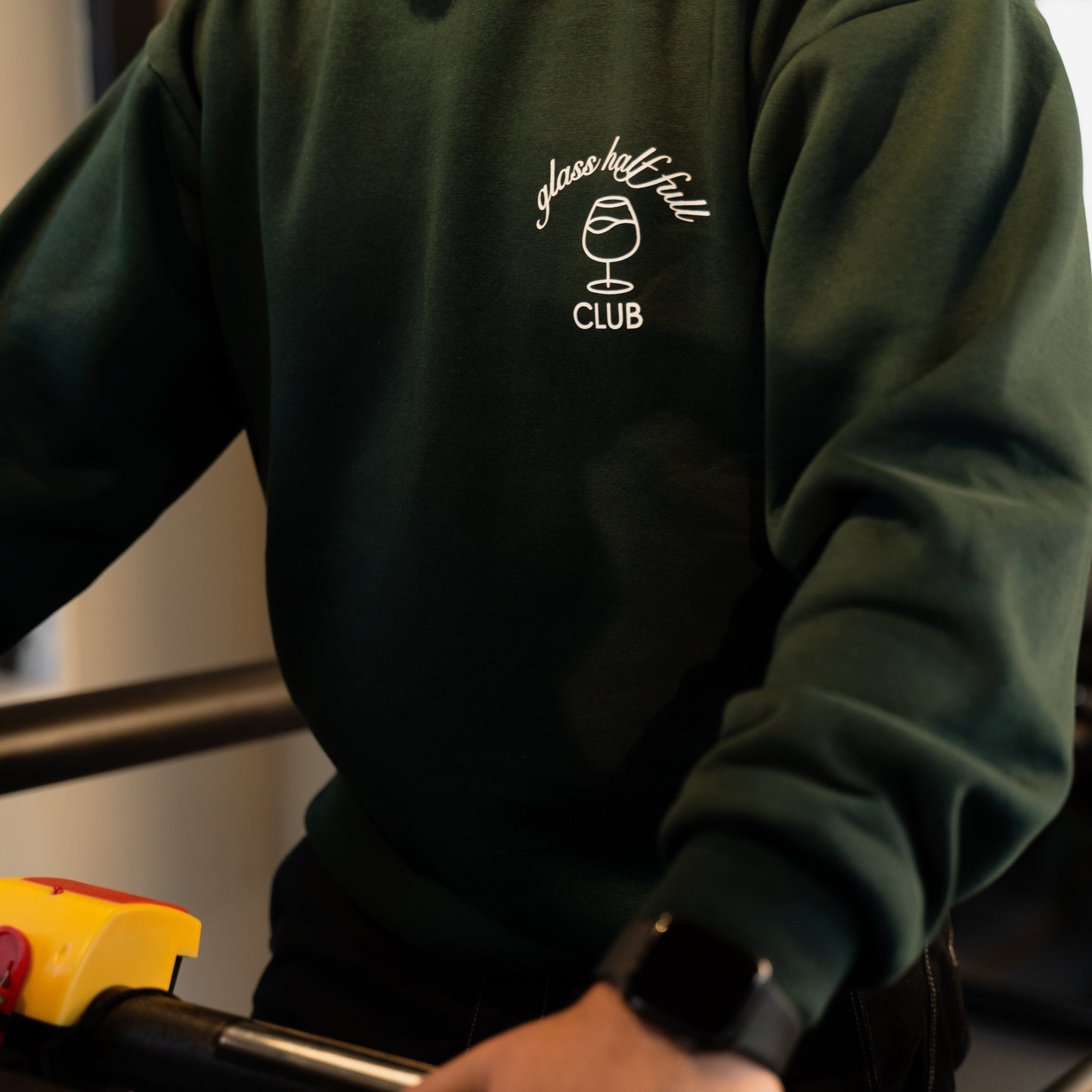 notee oversized sweatshirt (glass half full club)